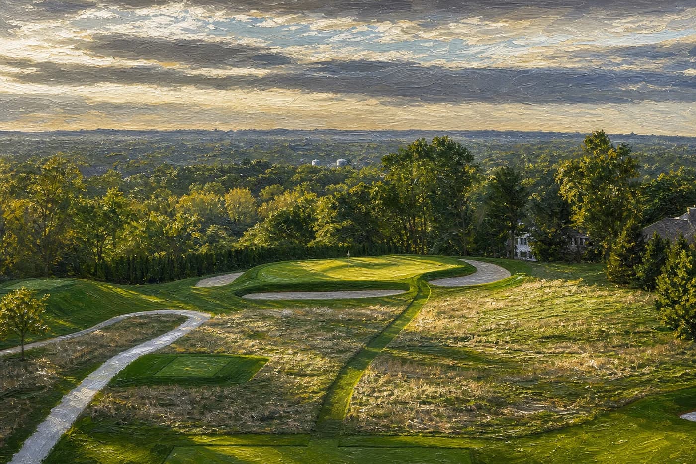 Hackensack No. 6 in oil style with Signature lighting